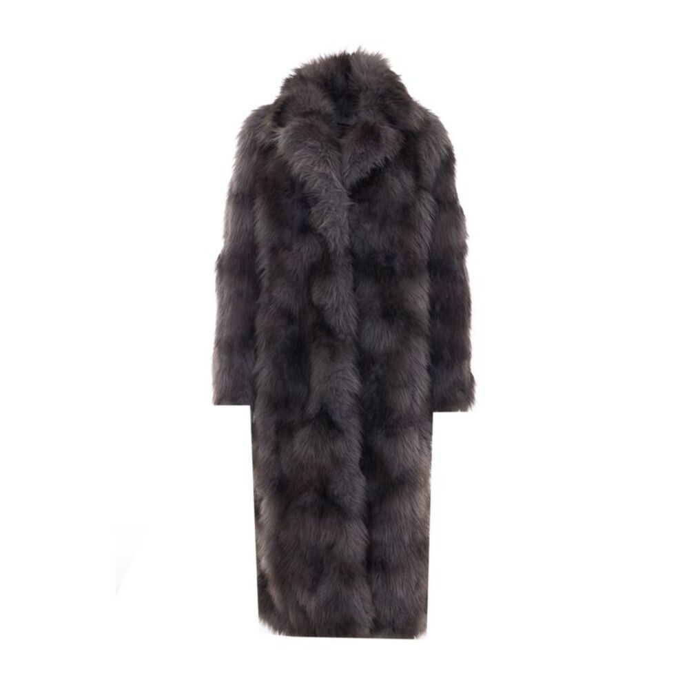 Sword Women Faux Fur Long Coat